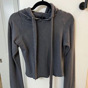 Cropped light weight hoodie